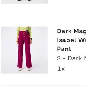 Dark Magenta High Waisted Isabel wide leg Pants